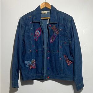 Yak Magik Nepalese Fish Denim Jacket